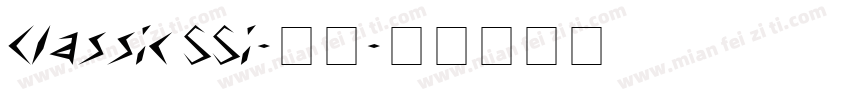 Classic SSi-粗体字体转换
